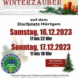 Plakat Hürtgener Winterzauber 2023